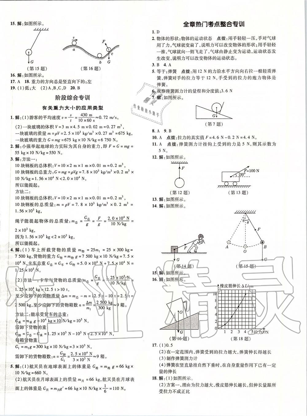 2020年點(diǎn)撥訓(xùn)練八年級(jí)物理下冊(cè)人教版 第2頁