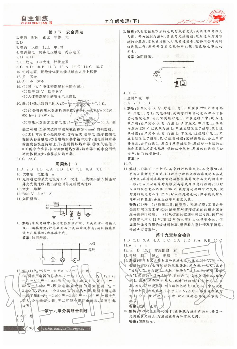 2020年自主訓練九年級物理下冊人教版 第2頁