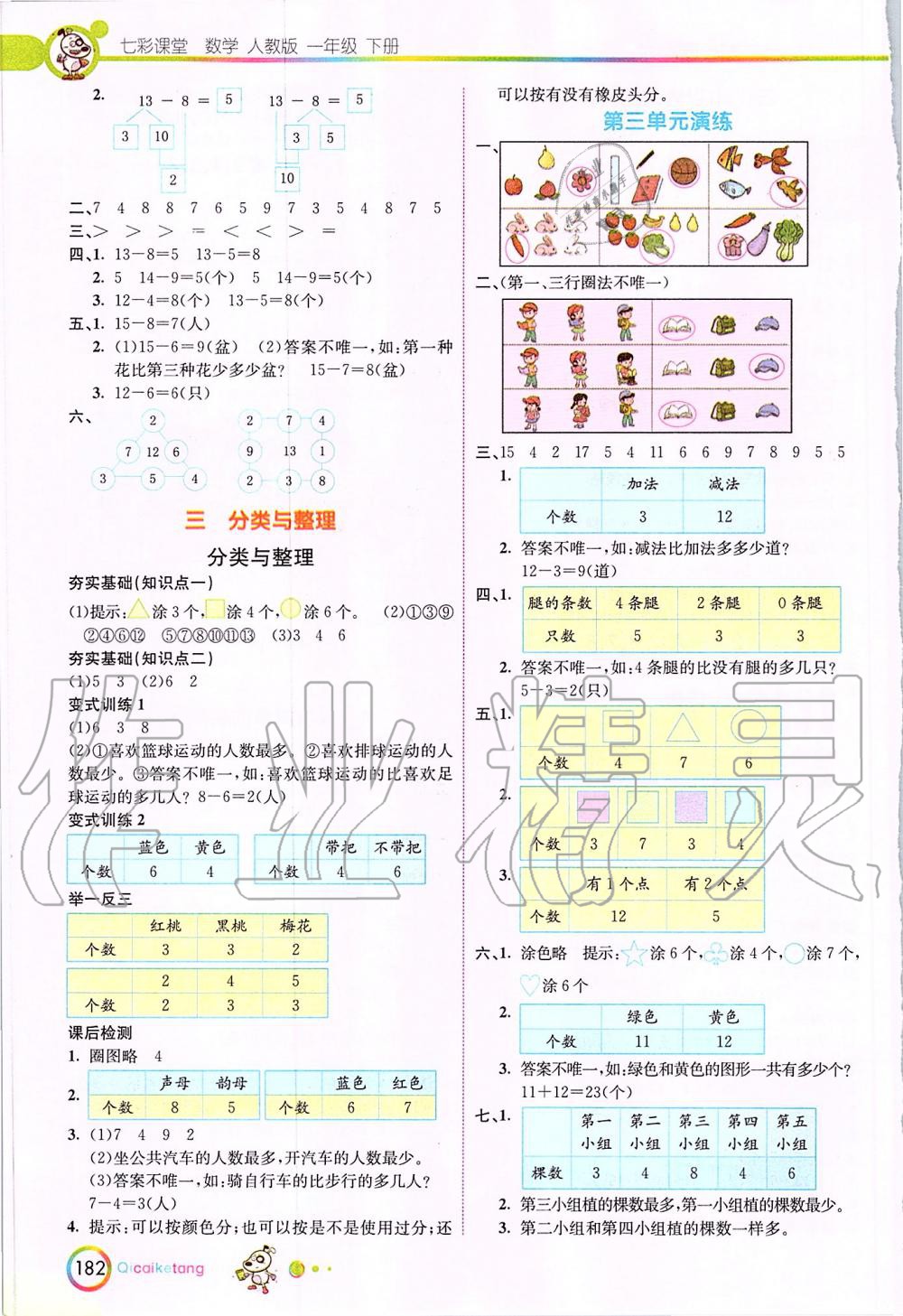 2020年七彩課堂一年級數(shù)學下冊人教版 第3頁