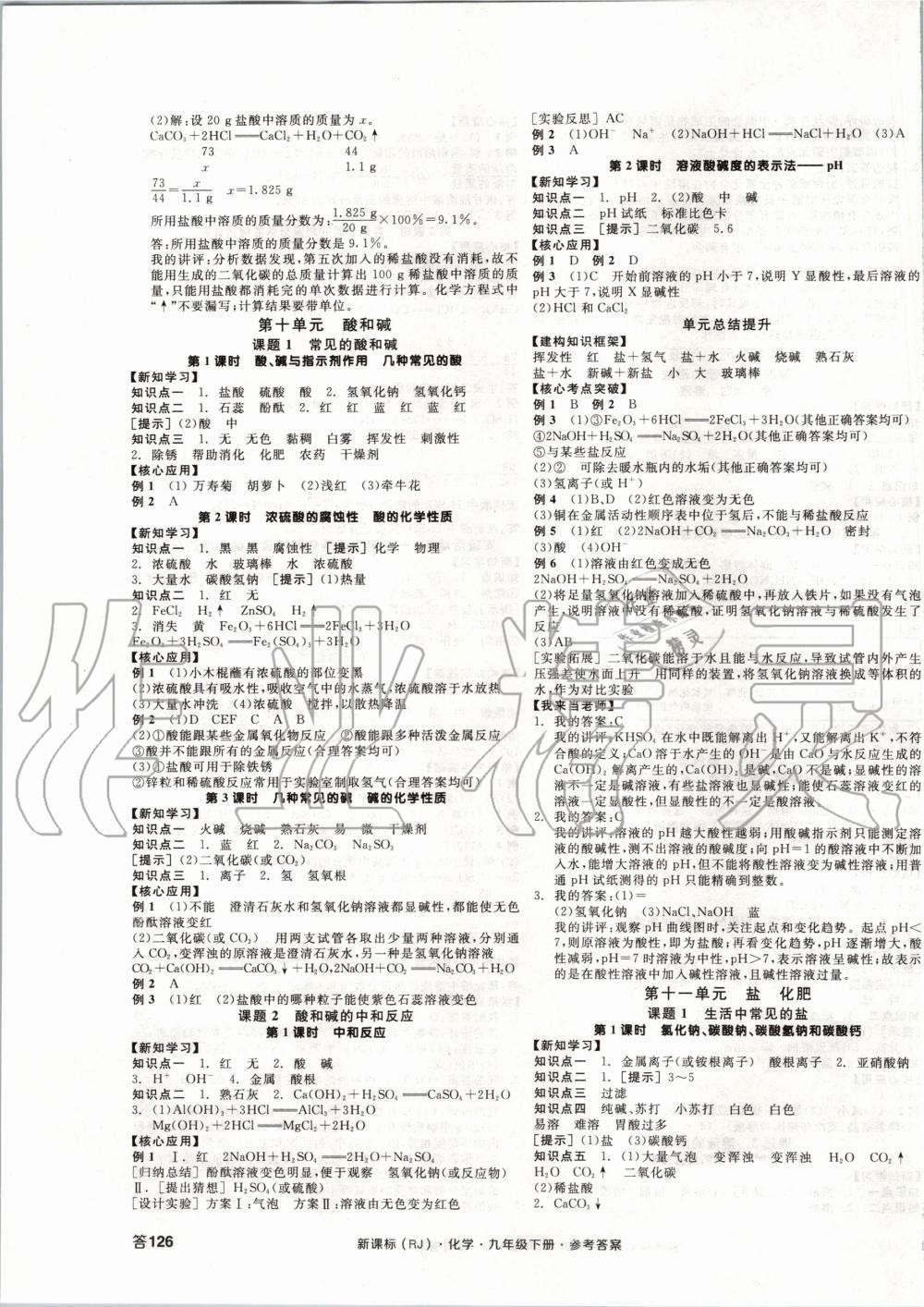 2020年全品學(xué)練考九年級化學(xué)下冊人教版 第3頁