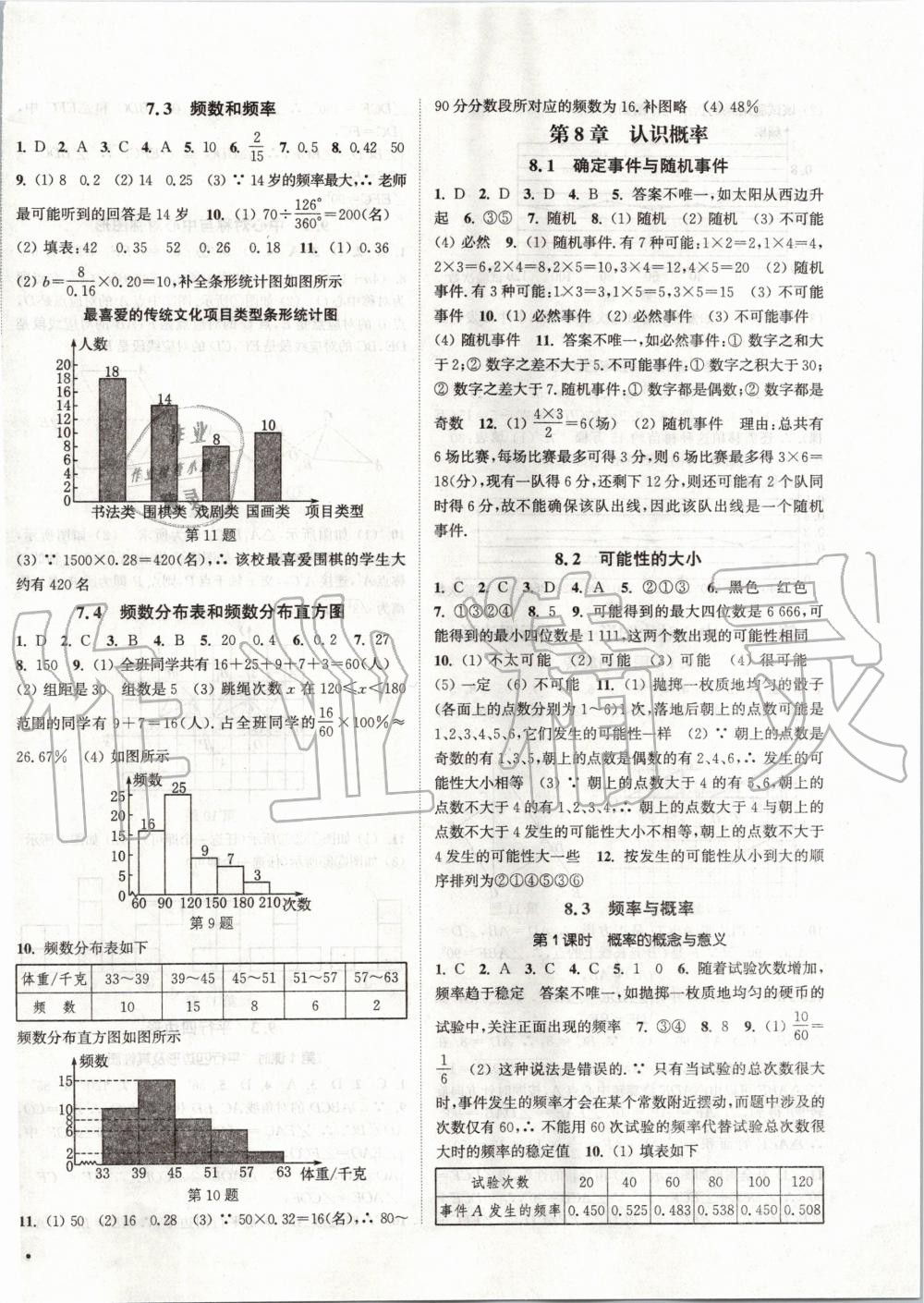 2020年通城学典活页检测八年级数学下册苏科版 第2页