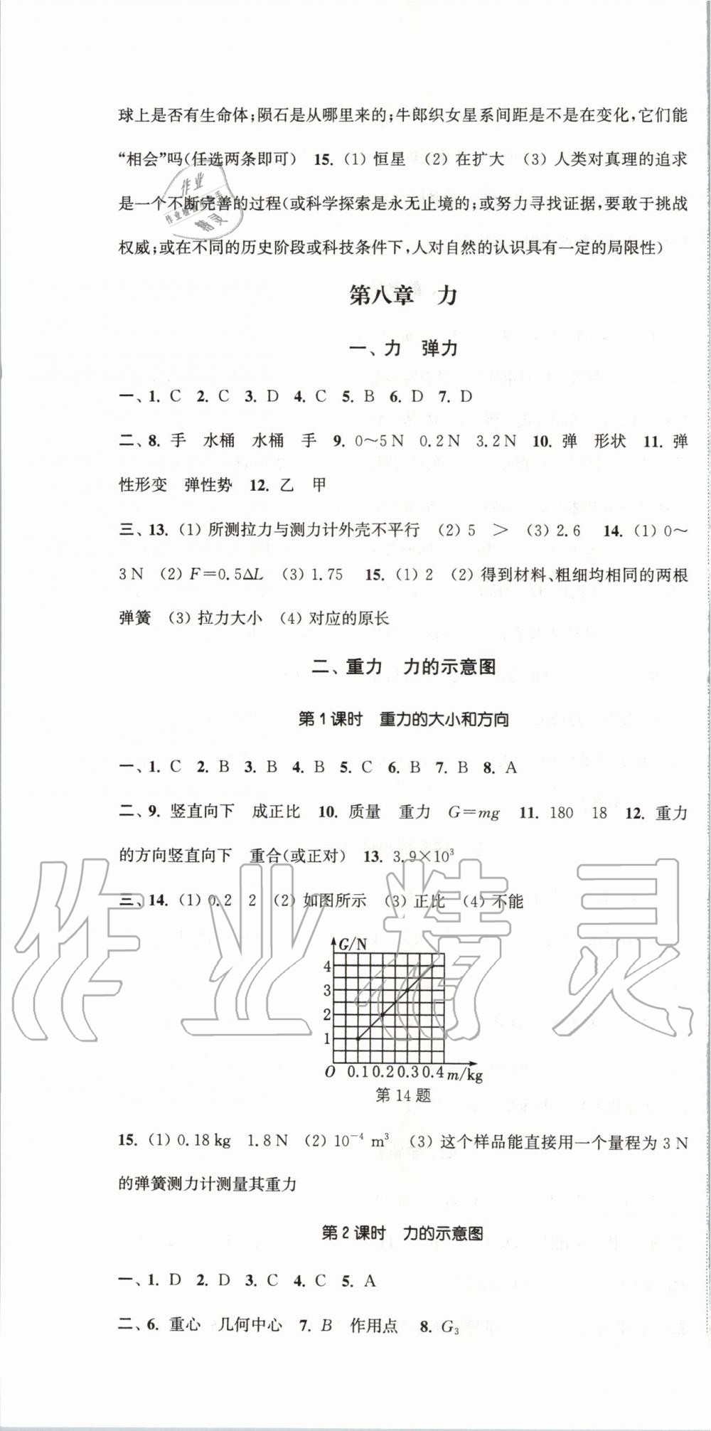 2020年通城學典活頁檢測八年級物理下冊蘇科版 第4頁