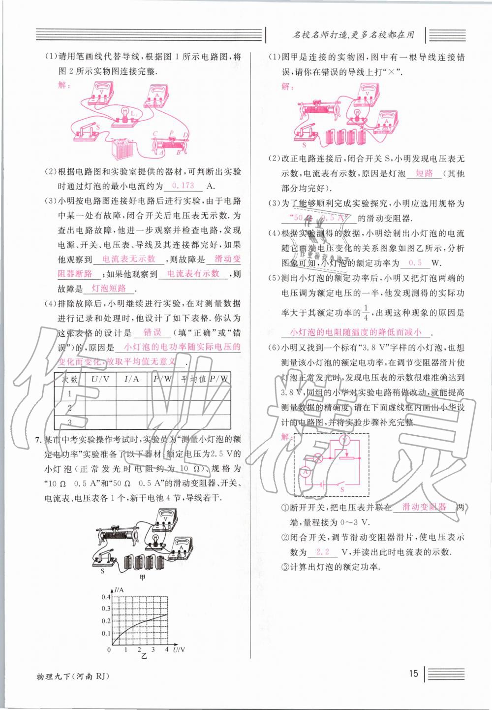 2020年名校課堂九年級物理下冊人教版河南專版 第15頁