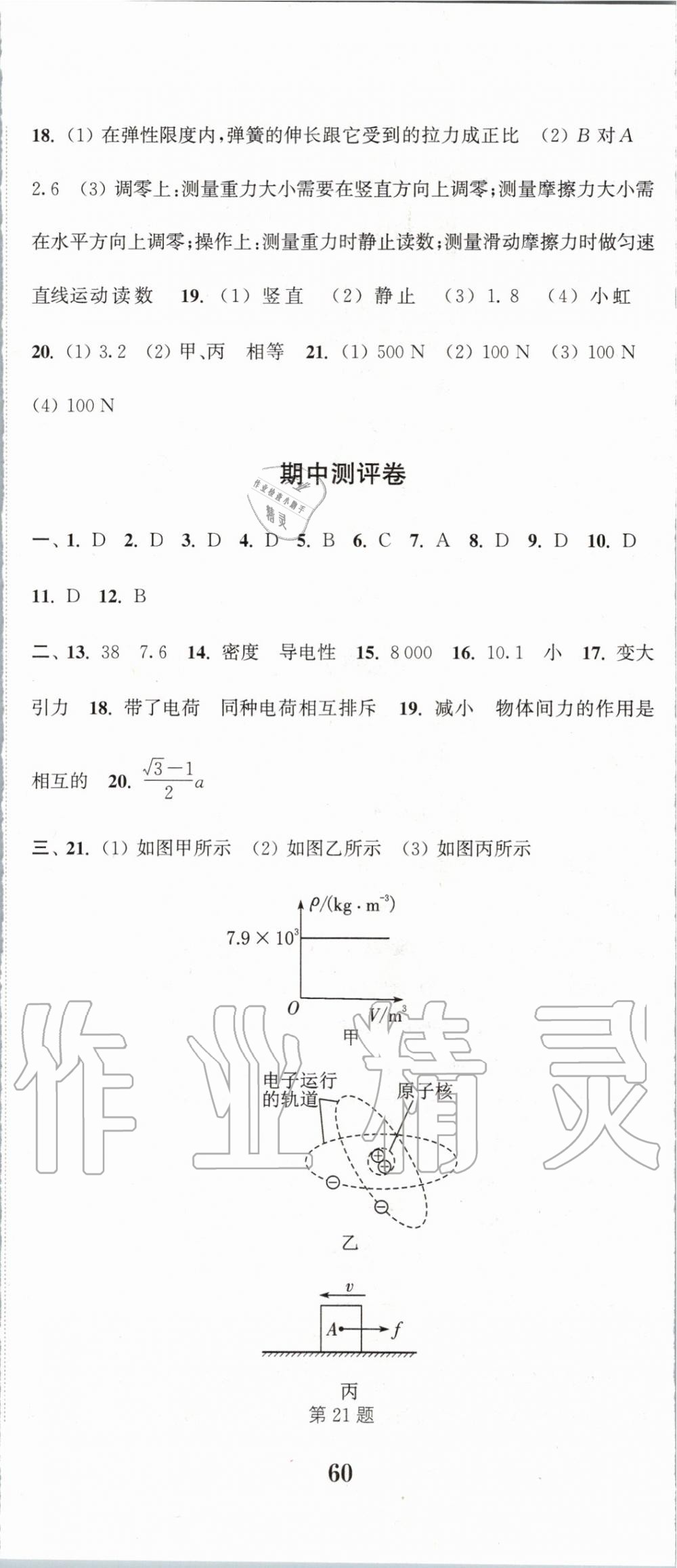 2020年通城學(xué)典初中全程測(cè)評(píng)卷八年級(jí)物理下冊(cè)蘇科版 第5頁(yè)