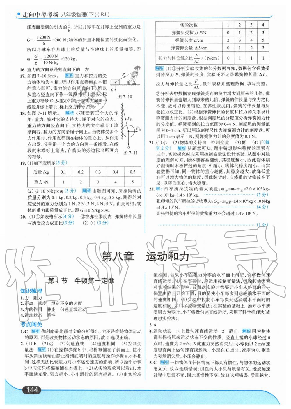 2020年走向中考考場八年級物理下冊人教版 第6頁