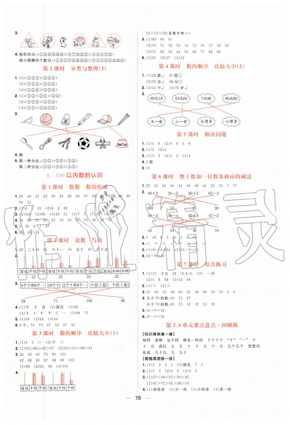 2020年練出好成績一年級(jí)數(shù)學(xué)下冊(cè)人教版 第3頁