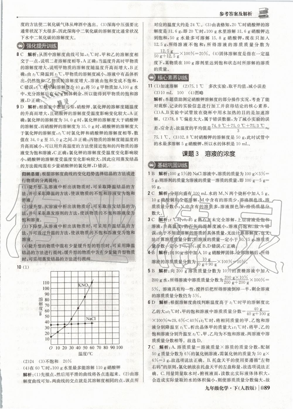 2020年1加1轻巧夺冠优化训练九年级化学下册人教版双色提升版 第10页