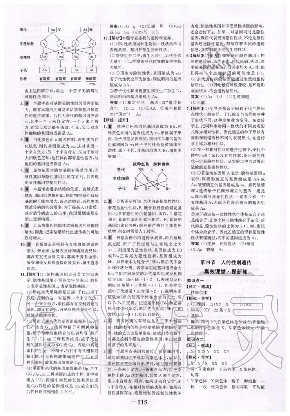 2020年世紀(jì)金榜初中金榜學(xué)案八年級生物下冊人教版 第7頁