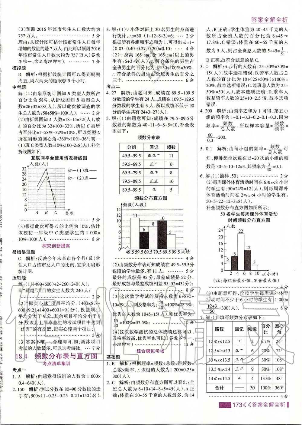 2020年考点集训与满分备考八年级数学下册冀教版 第5页