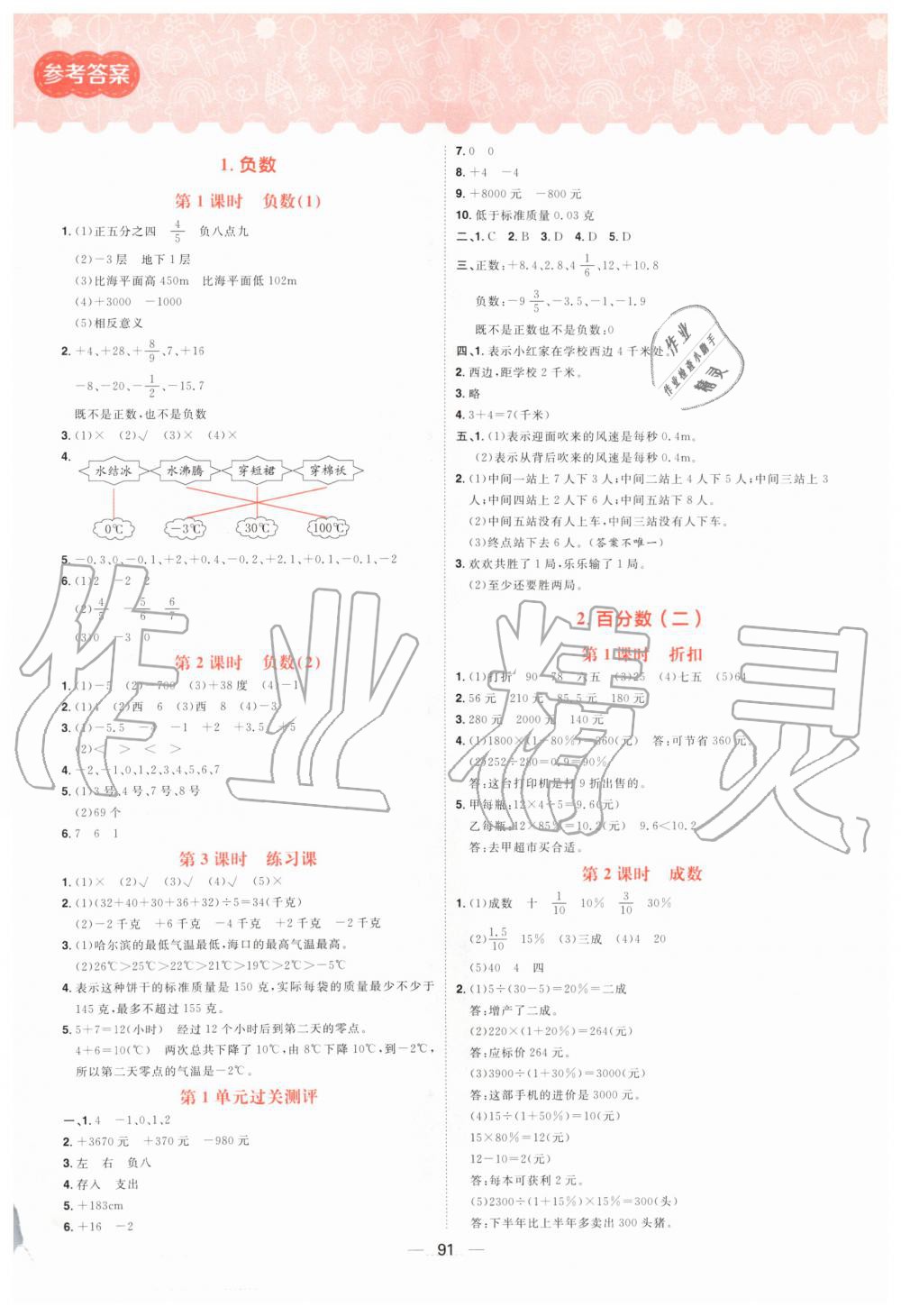 2020年練出好成績(jī)六年級(jí)數(shù)學(xué)下冊(cè)人教版 第1頁(yè)