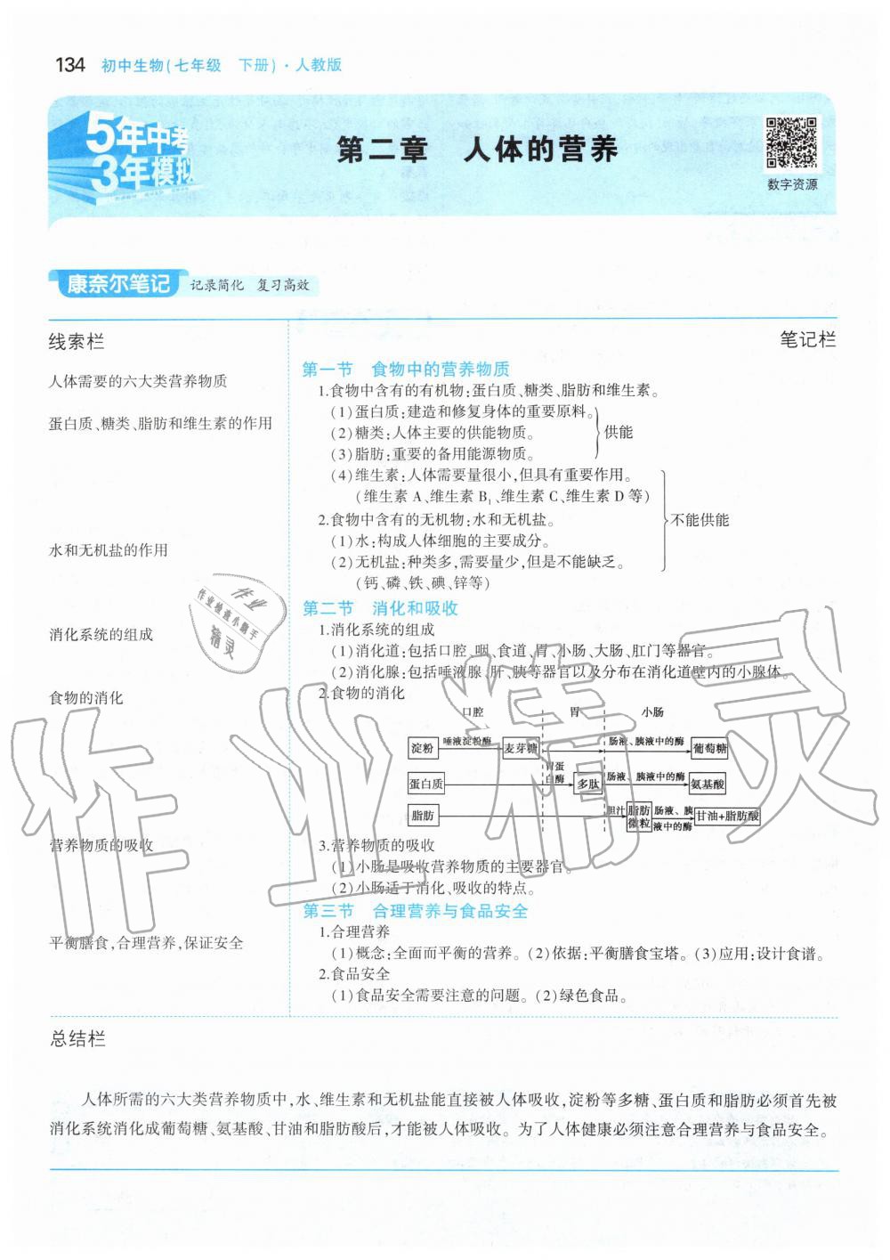 2020年課本七年級(jí)生物學(xué)下冊(cè)人教版 第8頁(yè)