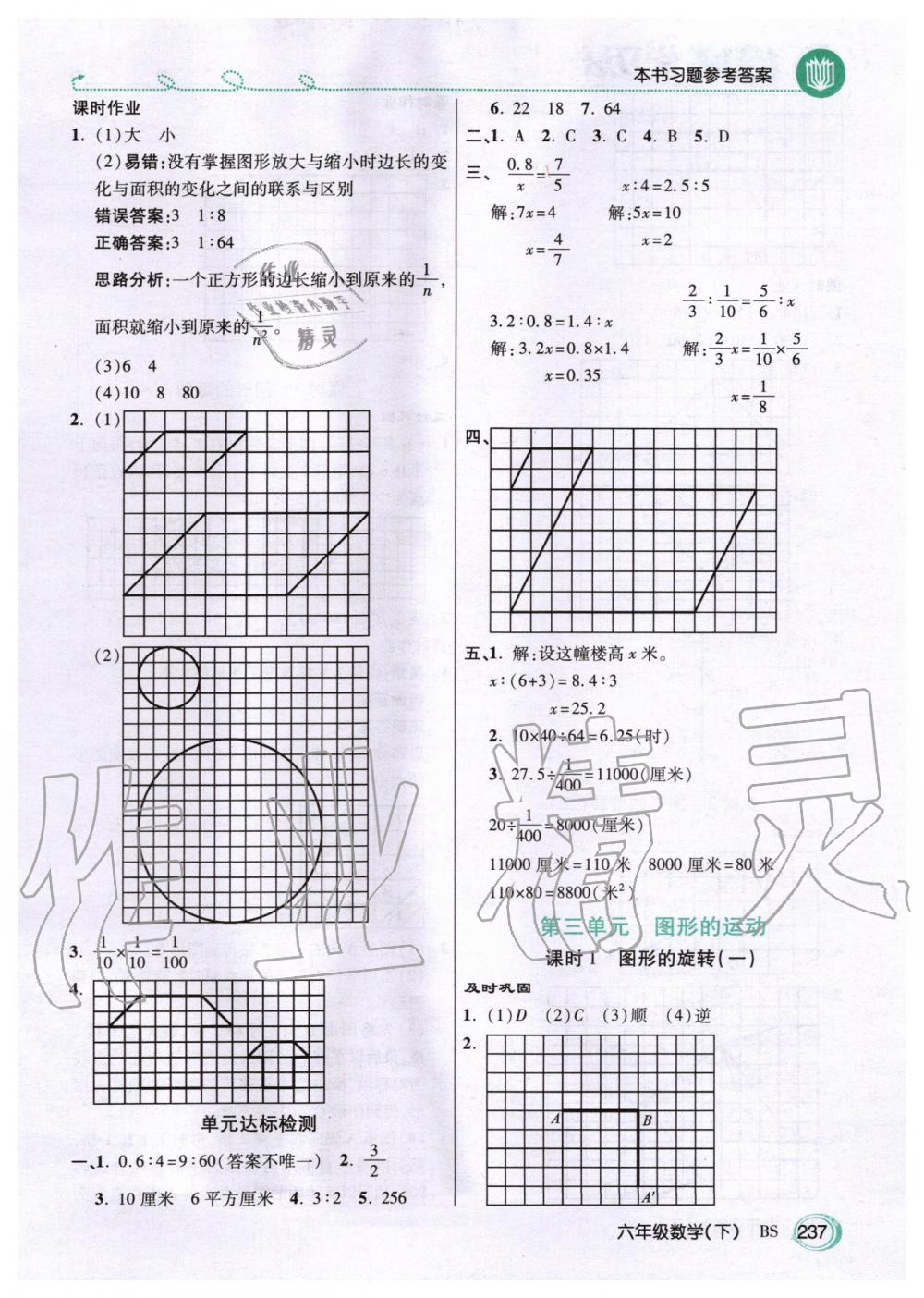 2020年倍速學(xué)習(xí)法六年級(jí)數(shù)學(xué)下冊(cè)北師大版 第4頁