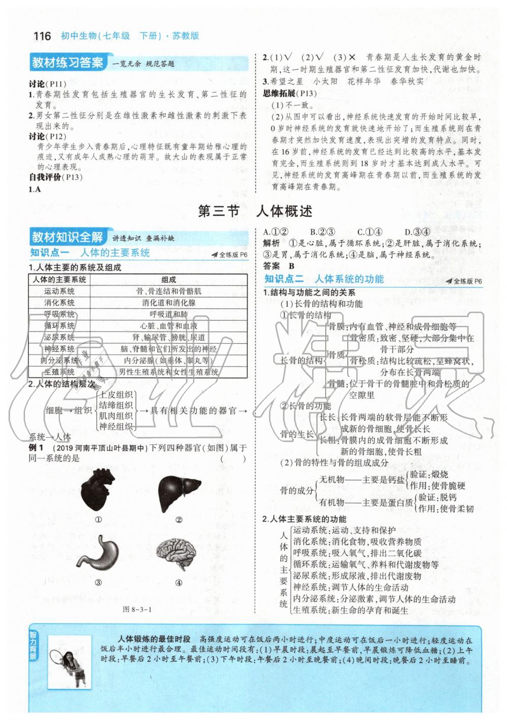 2020年课本七年级生物学下册苏教版 第6页