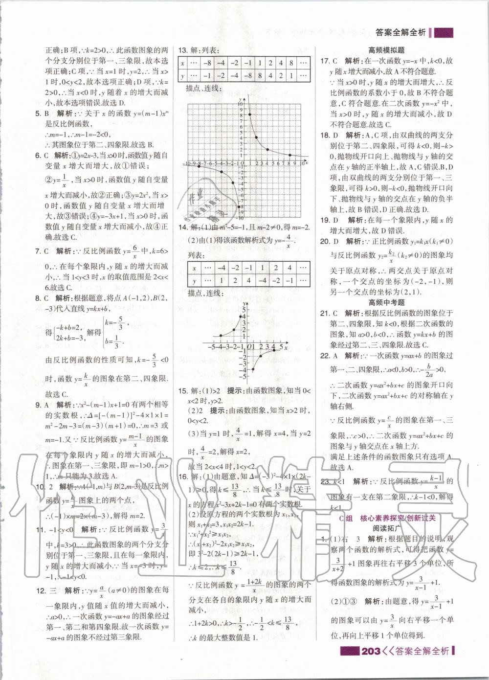 2020年考点集训与满分备考九年级数学全一册下人教版 第3页