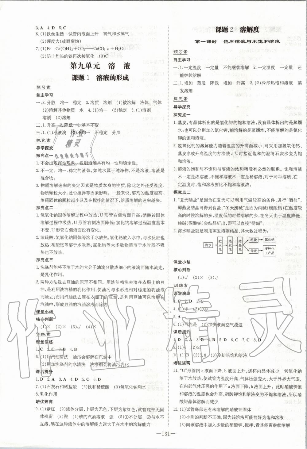 2020年初中同步學習導與練導學探究案九年級化學下冊人教版 第3頁