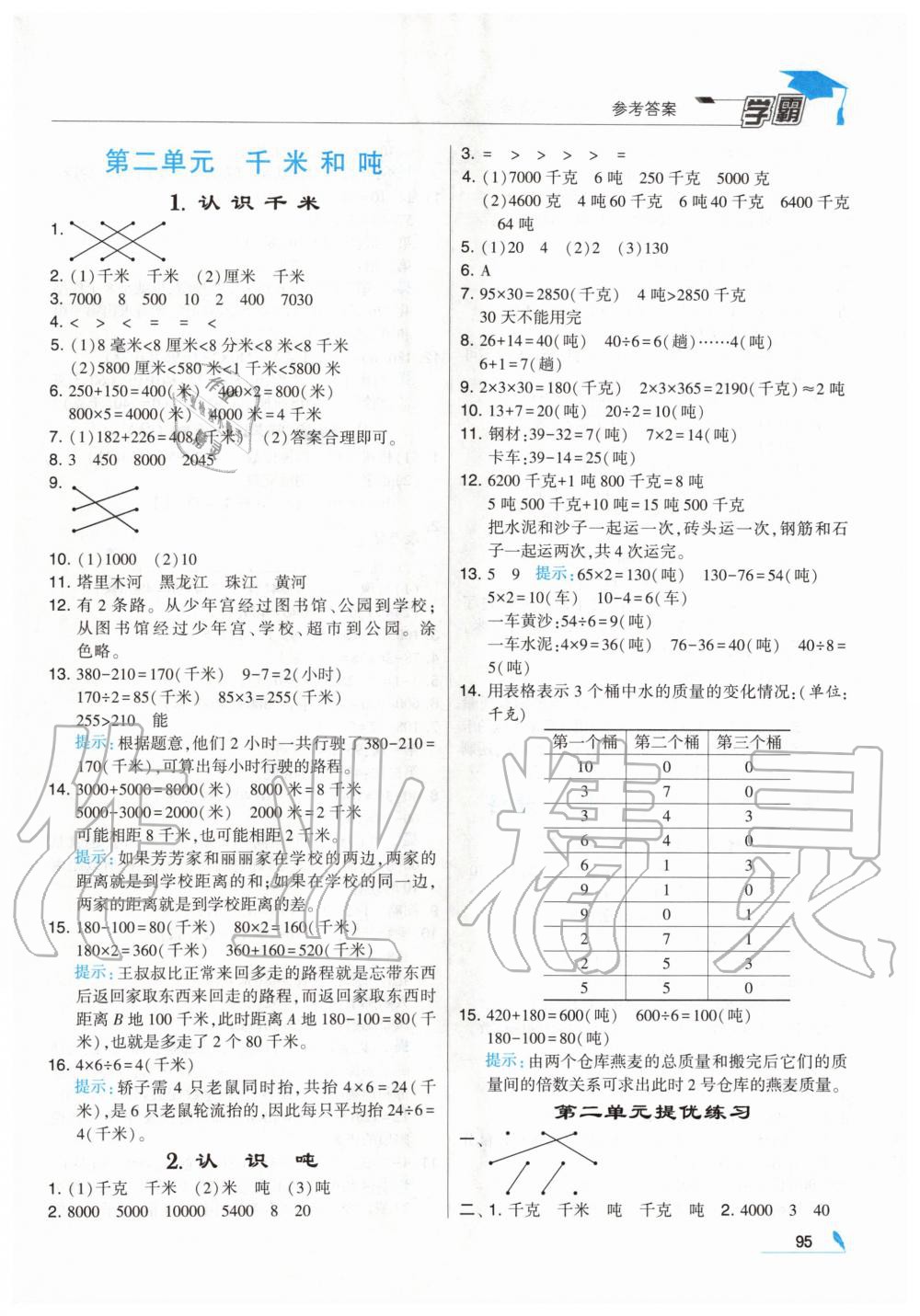 2020年经纶学典学霸三年级数学下册江苏版 第5页