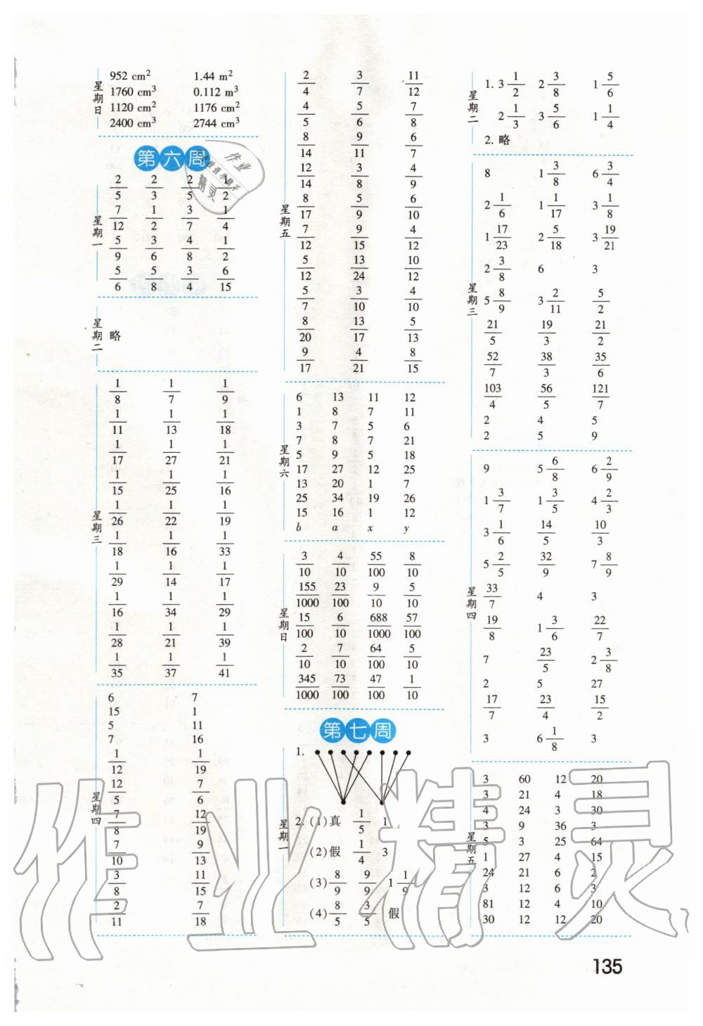 2020年經(jīng)綸學(xué)典口算達(dá)人五年級數(shù)學(xué)下冊人教版 第3頁