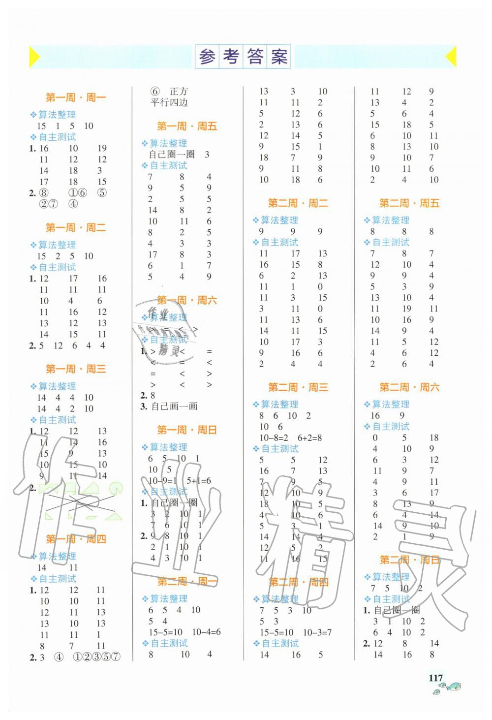 2020年小學(xué)學(xué)霸天天計(jì)算一年級(jí)下冊(cè)人教版 第1頁(yè)