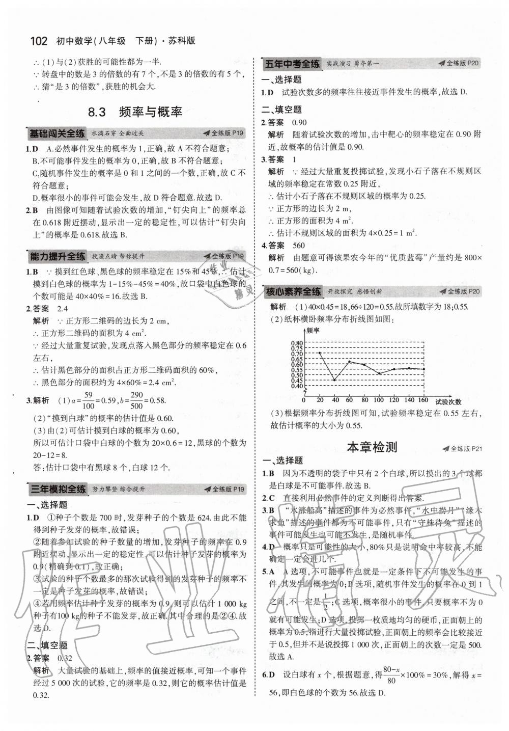 2020年5年中考3年模拟初中数学八年级下册苏科版 第8页