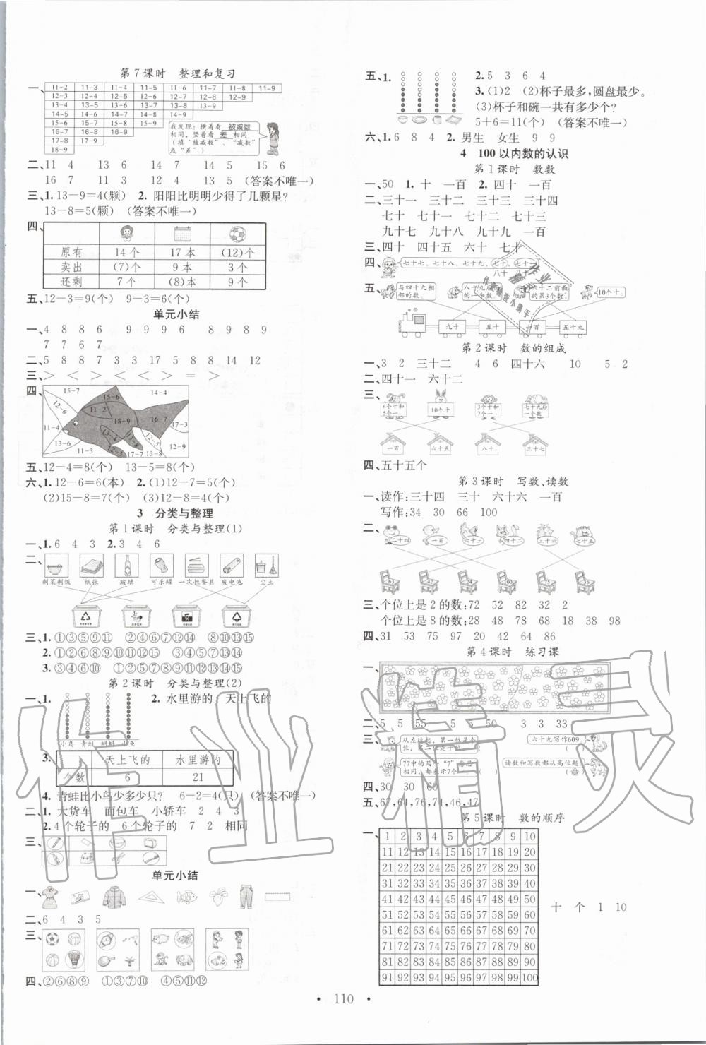 2020年名校課堂一年級數(shù)學(xué)下冊人教版 第2頁