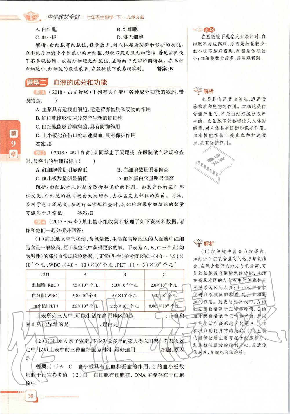 2020年課本七年級生物學(xué)下冊北師大版 第36頁