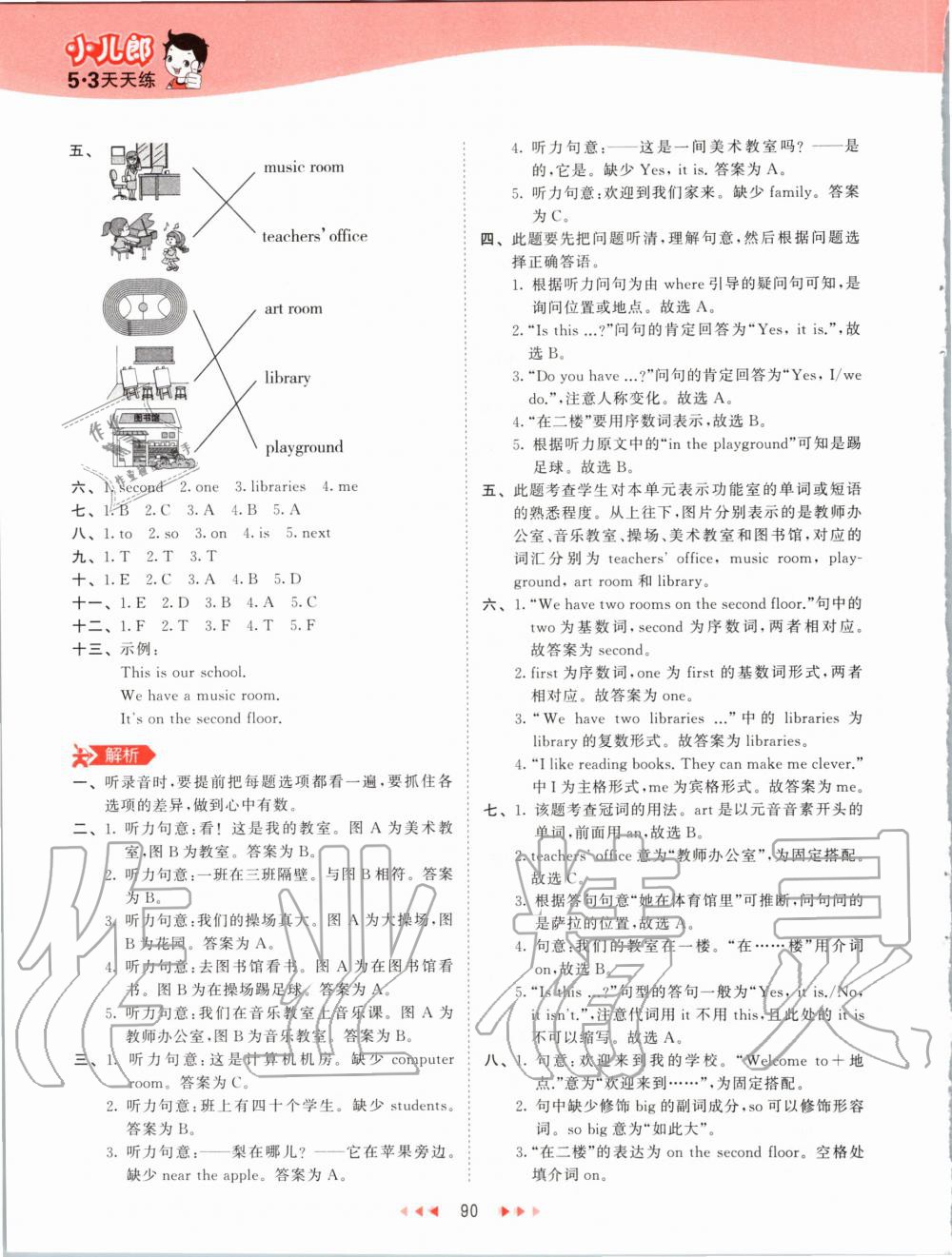 2020年53天天練小學(xué)英語四年級下冊人教PEP版 第6頁