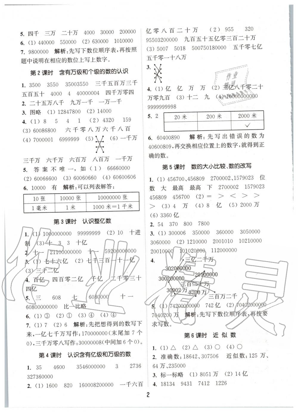 2020年通城学典课时作业本四年级数学下册苏教版江苏专用 第2页