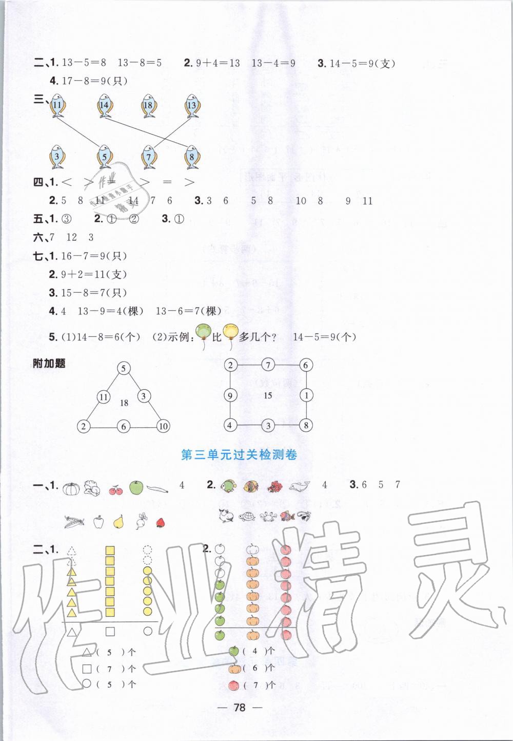 2020年阳光同学一线名师全优好卷一年级数学下册人教版 第2页