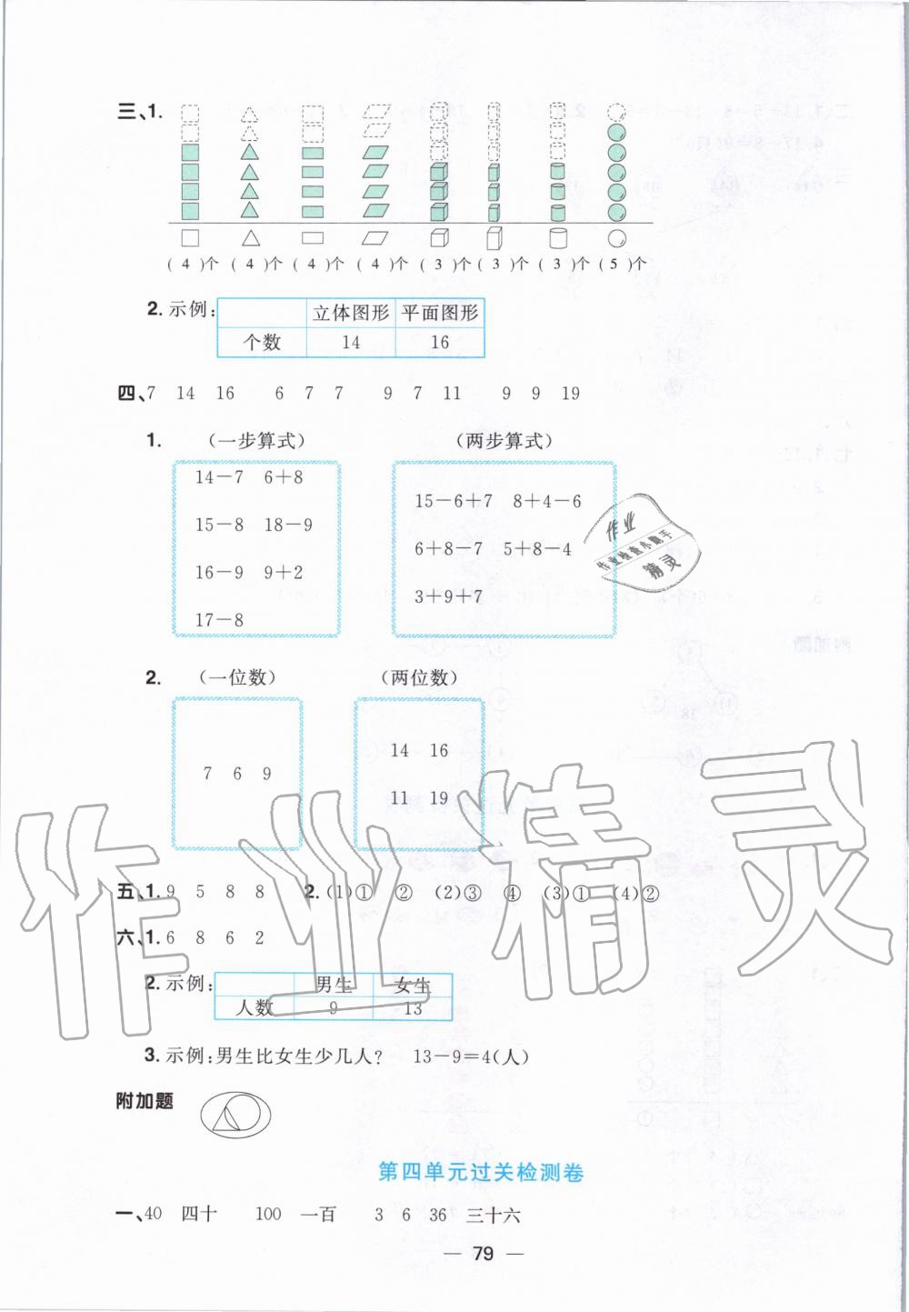 2020年阳光同学一线名师全优好卷一年级数学下册人教版 第3页