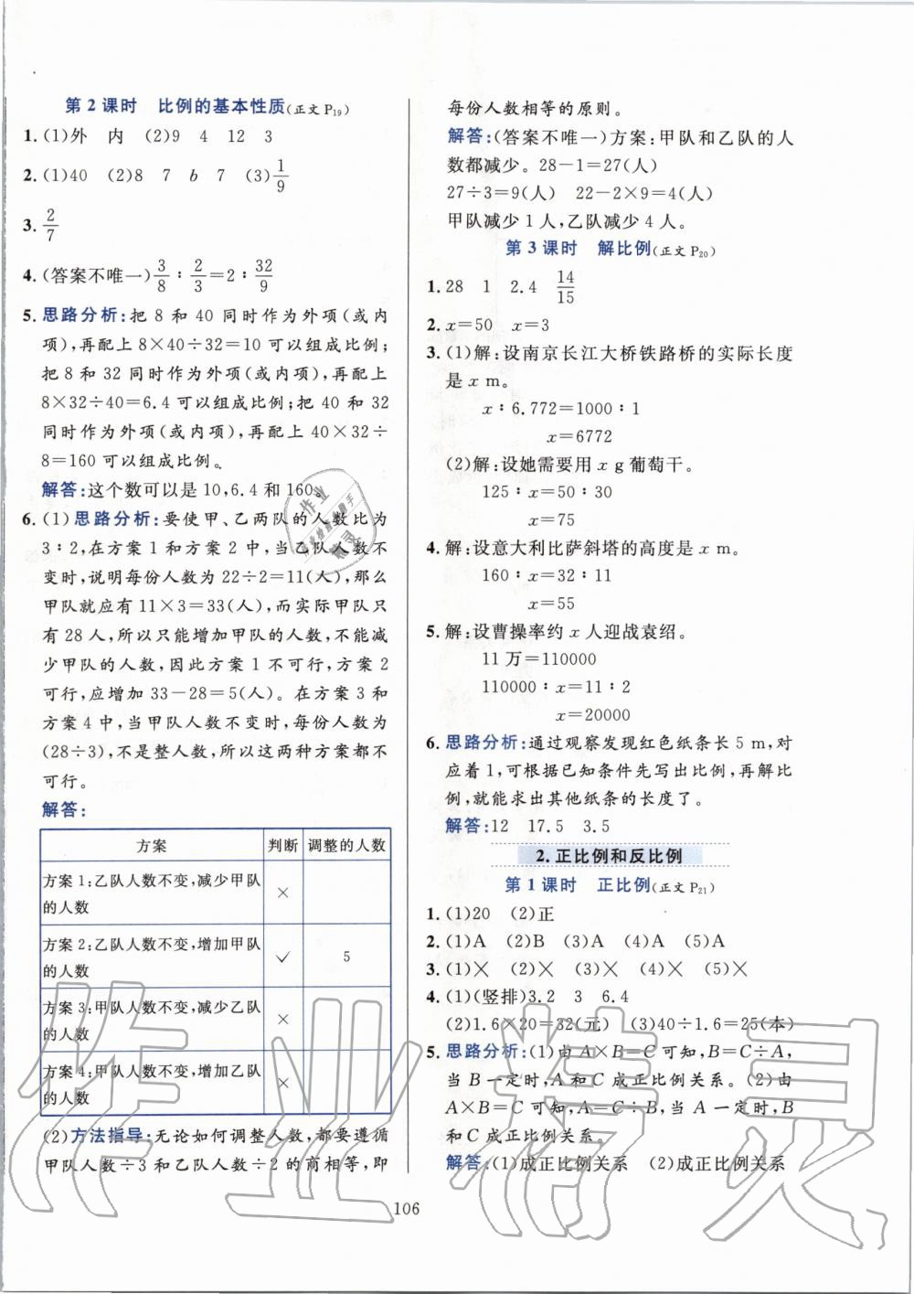 2020年小學(xué)教材全練六年級(jí)數(shù)學(xué)下冊(cè)人教版 第6頁(yè)