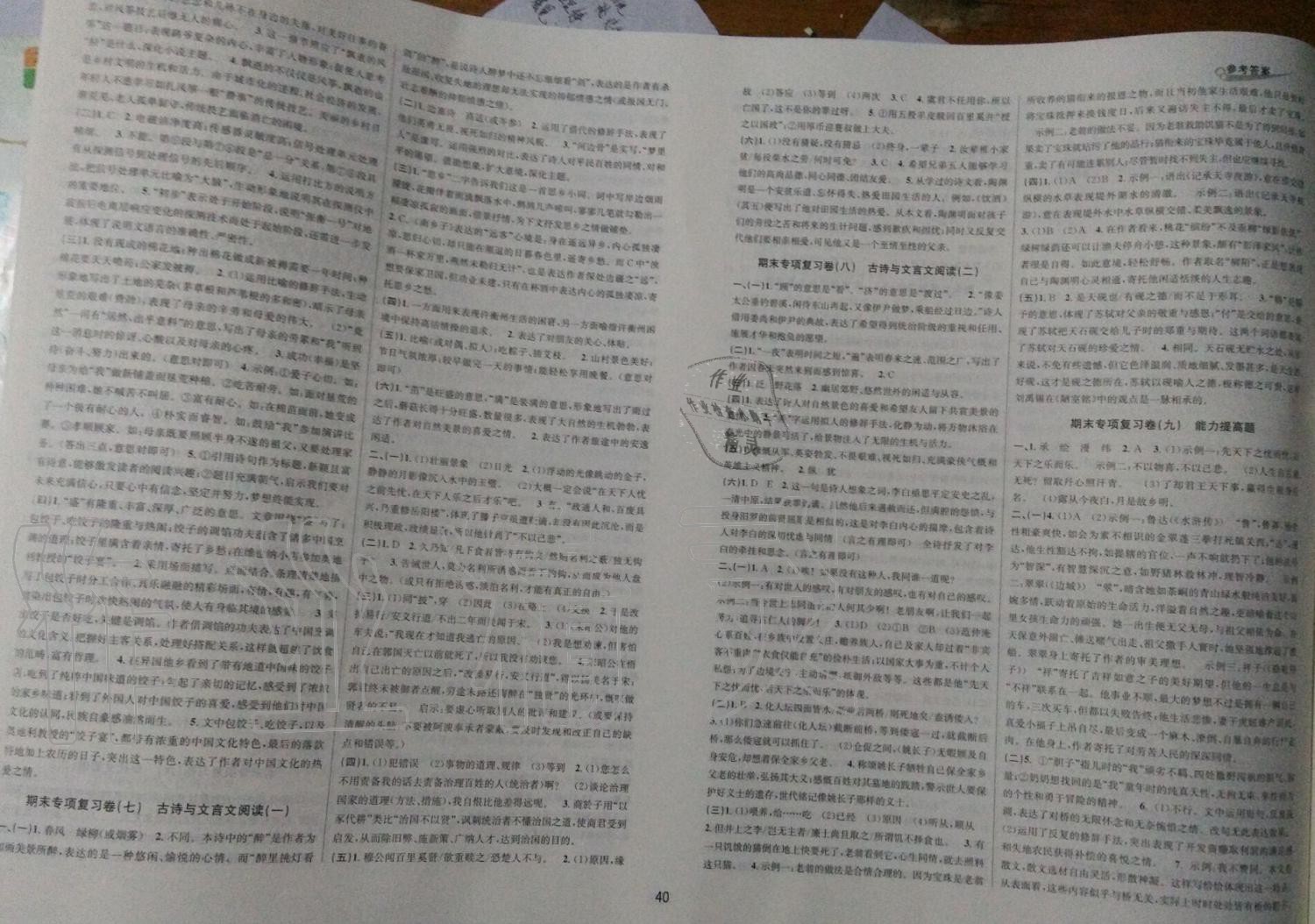 2019年各地期末名卷精选九年级语文全一册人教版 第2页