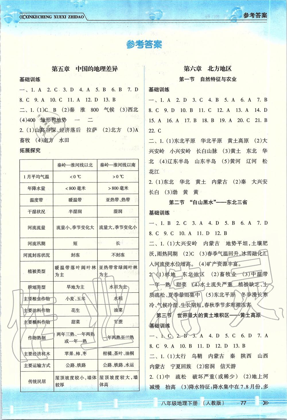 2019年新課程學(xué)習(xí)指導(dǎo)八年級(jí)地理下冊(cè)人教版 第1頁(yè)