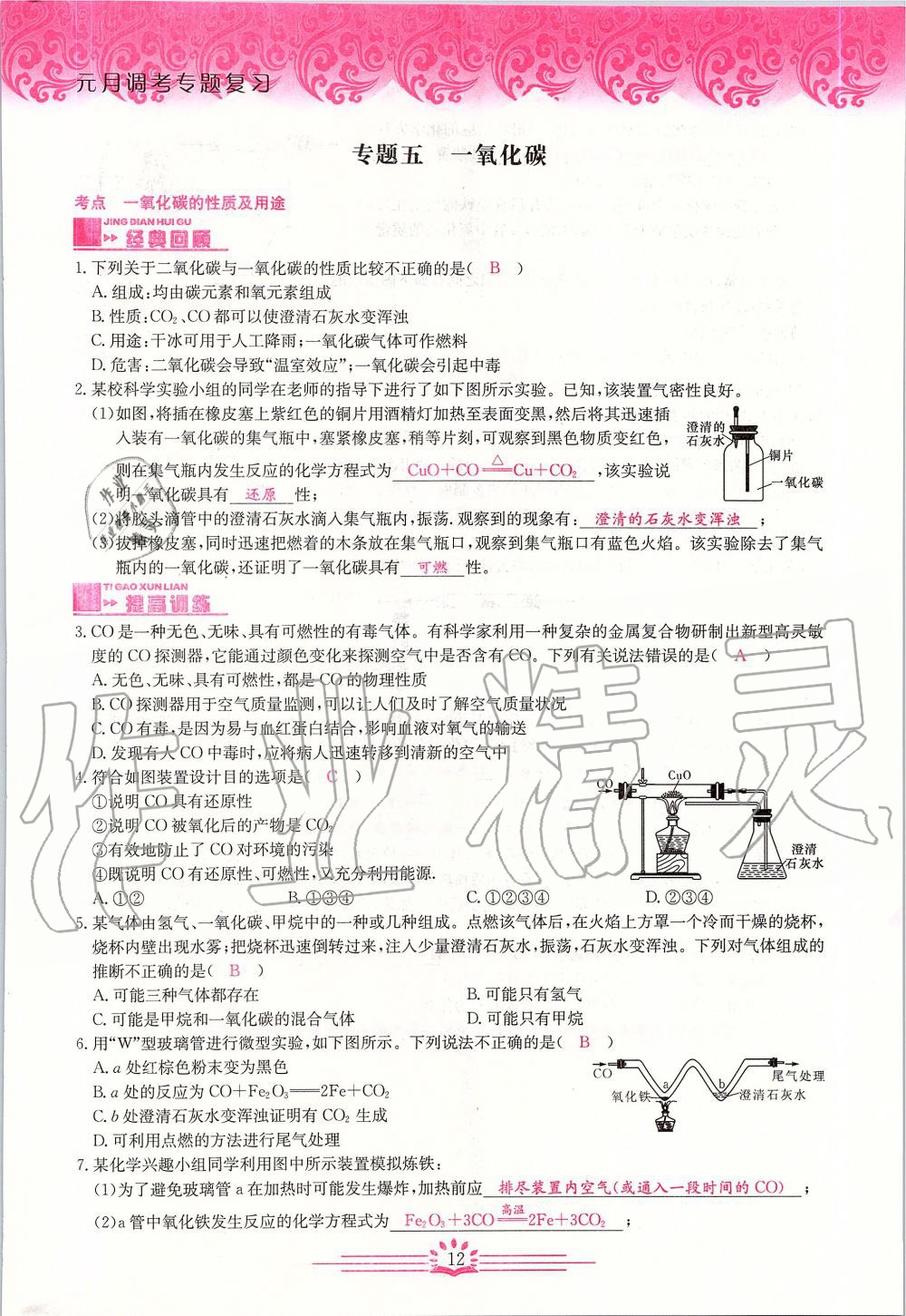 2020年新觀察中考化學(xué)元調(diào)復(fù)習(xí)專題 第12頁(yè)