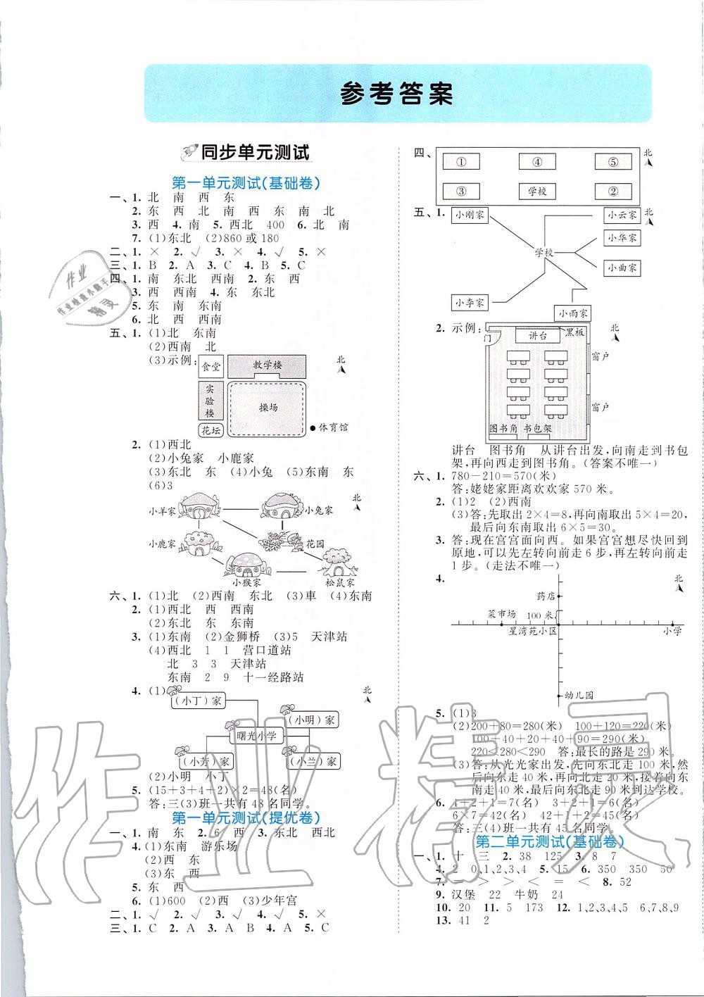 2020年53全優(yōu)卷小學(xué)數(shù)學(xué)三年級(jí)下冊(cè)人教版 第1頁