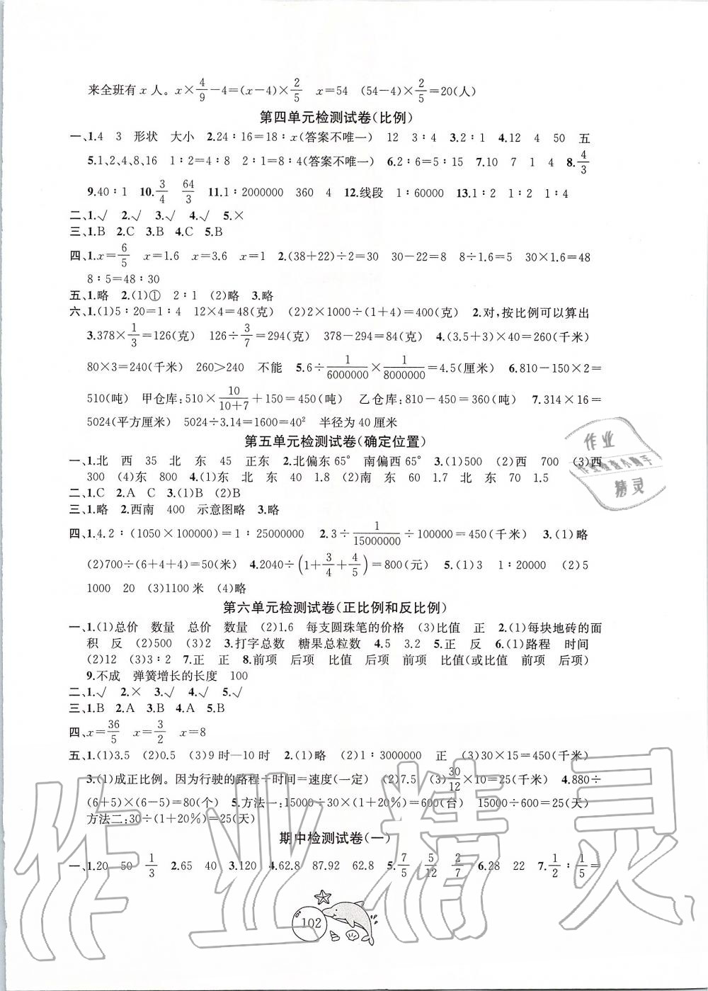 2020年金鑰匙1加1目標(biāo)檢測六年級數(shù)學(xué)下冊江蘇版 第2頁