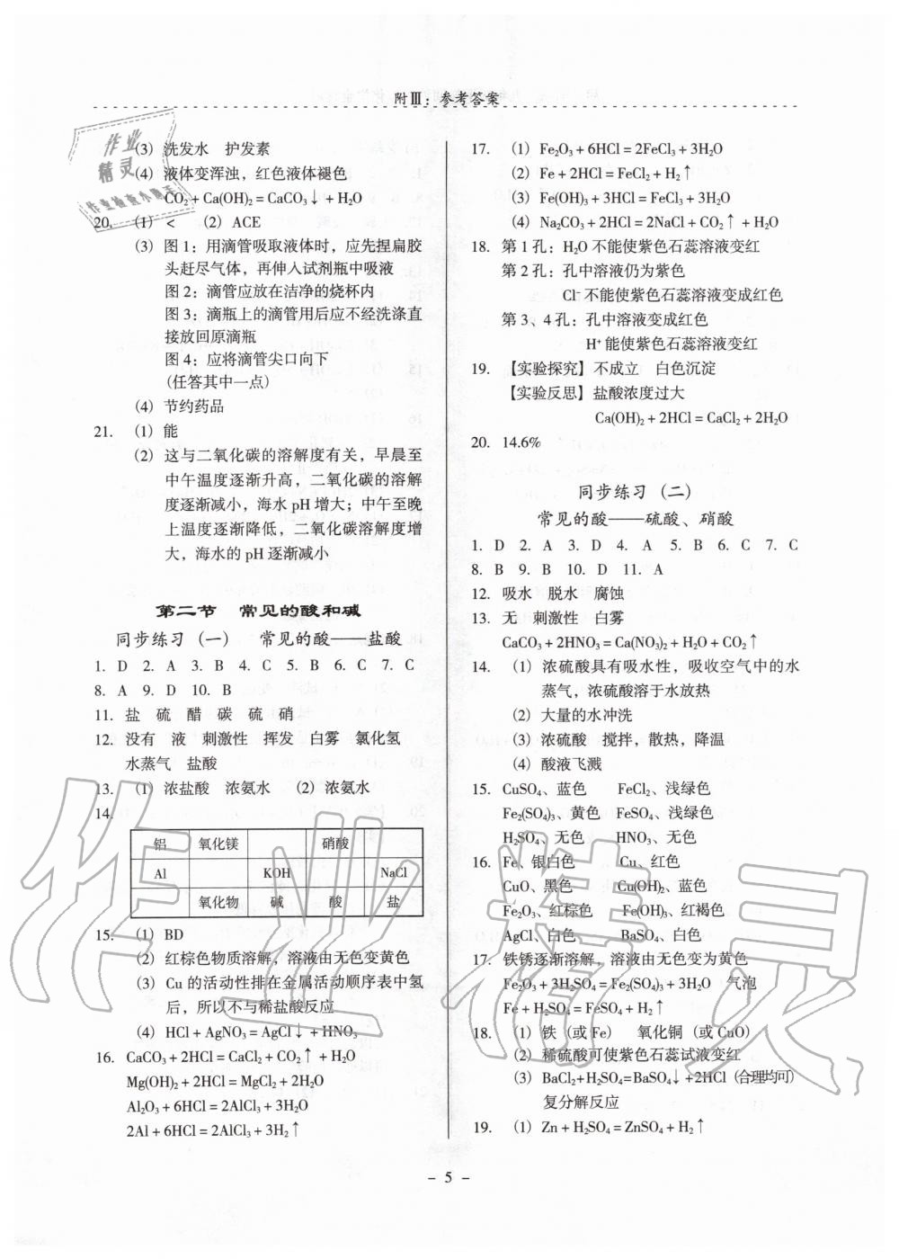 2020年启文引路九年级化学下学期沪教版 第5页