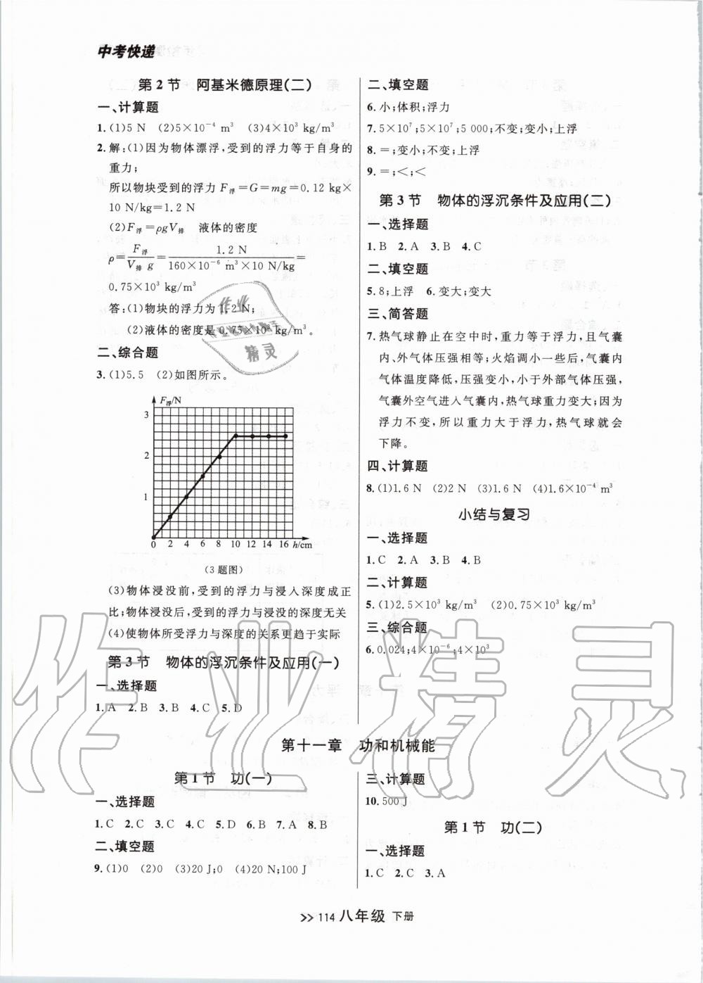 2020年中考快遞同步檢測(cè)八年級(jí)物理下冊(cè)人教版 第6頁(yè)