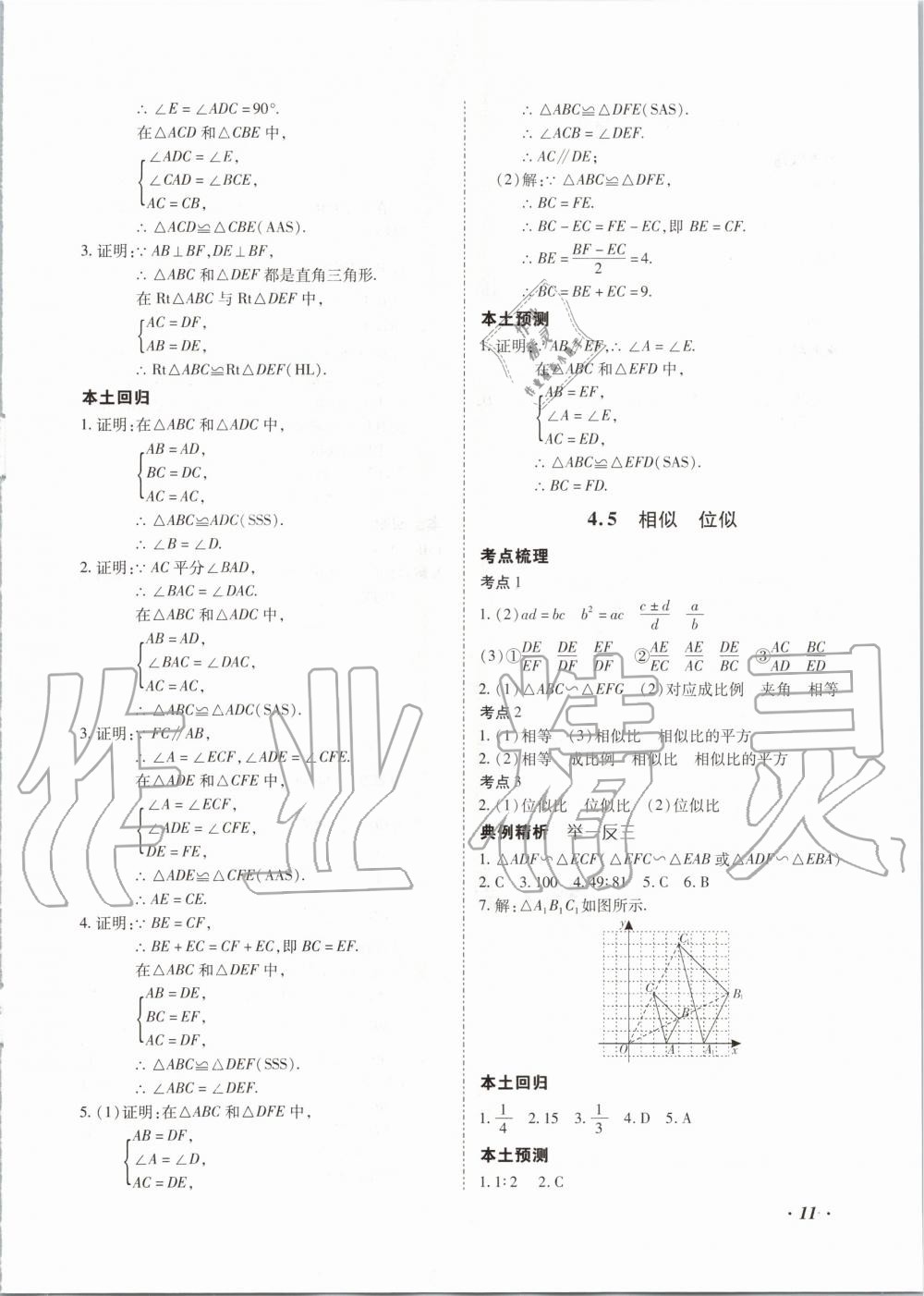 2020年本土攻略精准复习方案九年级数学全一册 第11页