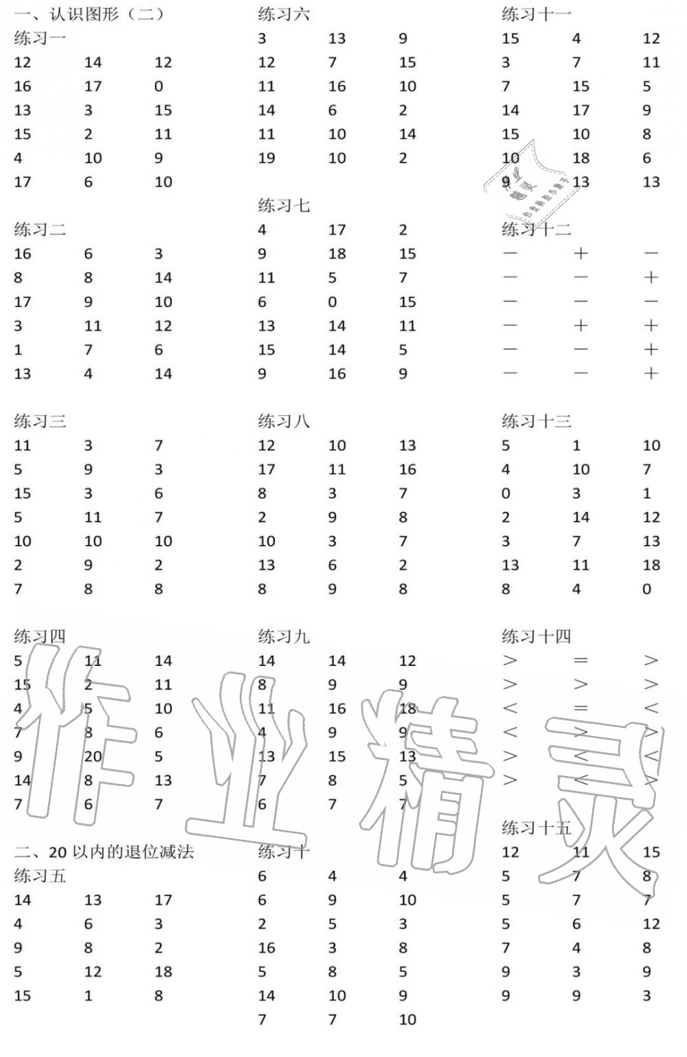 2020年數(shù)學(xué)口算每天一練一年級(jí)下冊(cè)人教版 第1頁(yè)