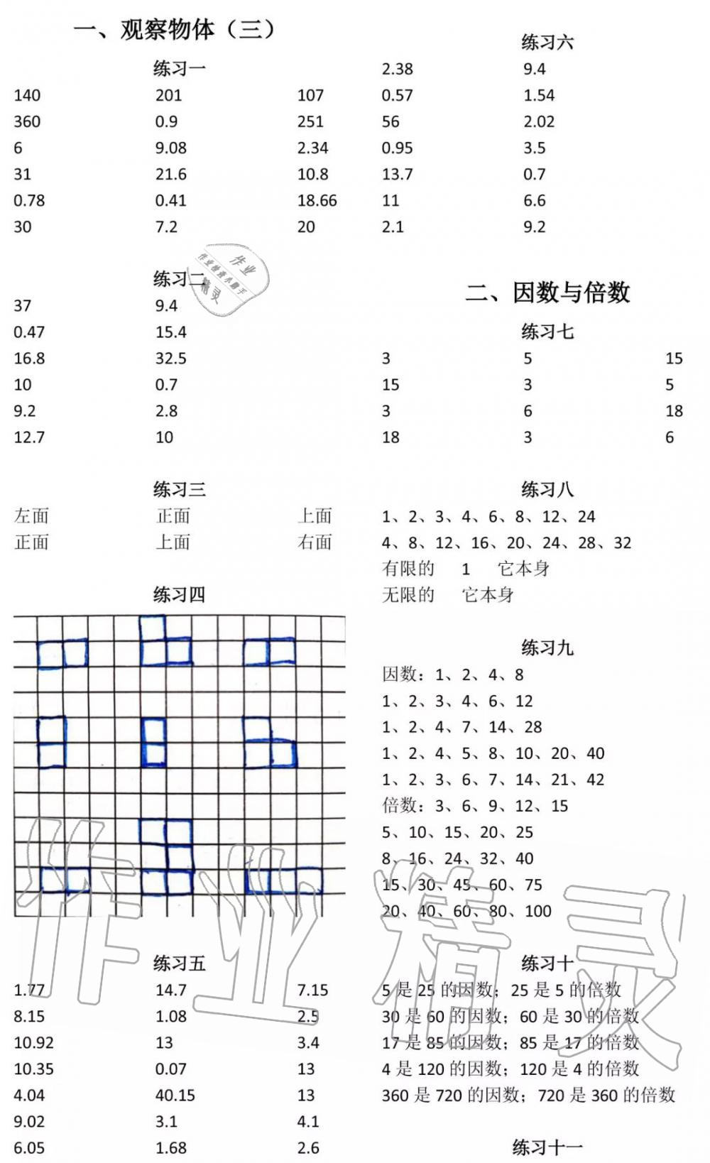 2020年數(shù)學(xué)口算每天一練五年級下冊人教版 第1頁