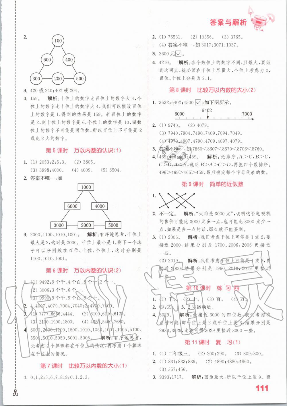 2020年通城學(xué)典小學(xué)數(shù)學(xué)提優(yōu)能手二年級(jí)下冊(cè)蘇教版 第5頁(yè)