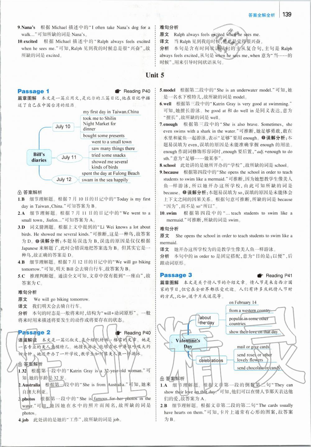 2019年53English首字母填空任務(wù)型閱讀完形填空與閱讀理解七年級(jí) 第13頁(yè)