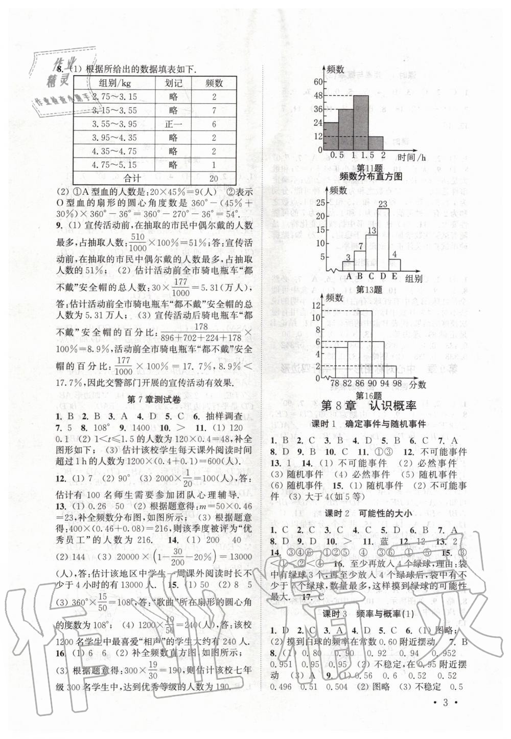 2020年高效精練八年級數(shù)學(xué)下冊蘇科版 第3頁