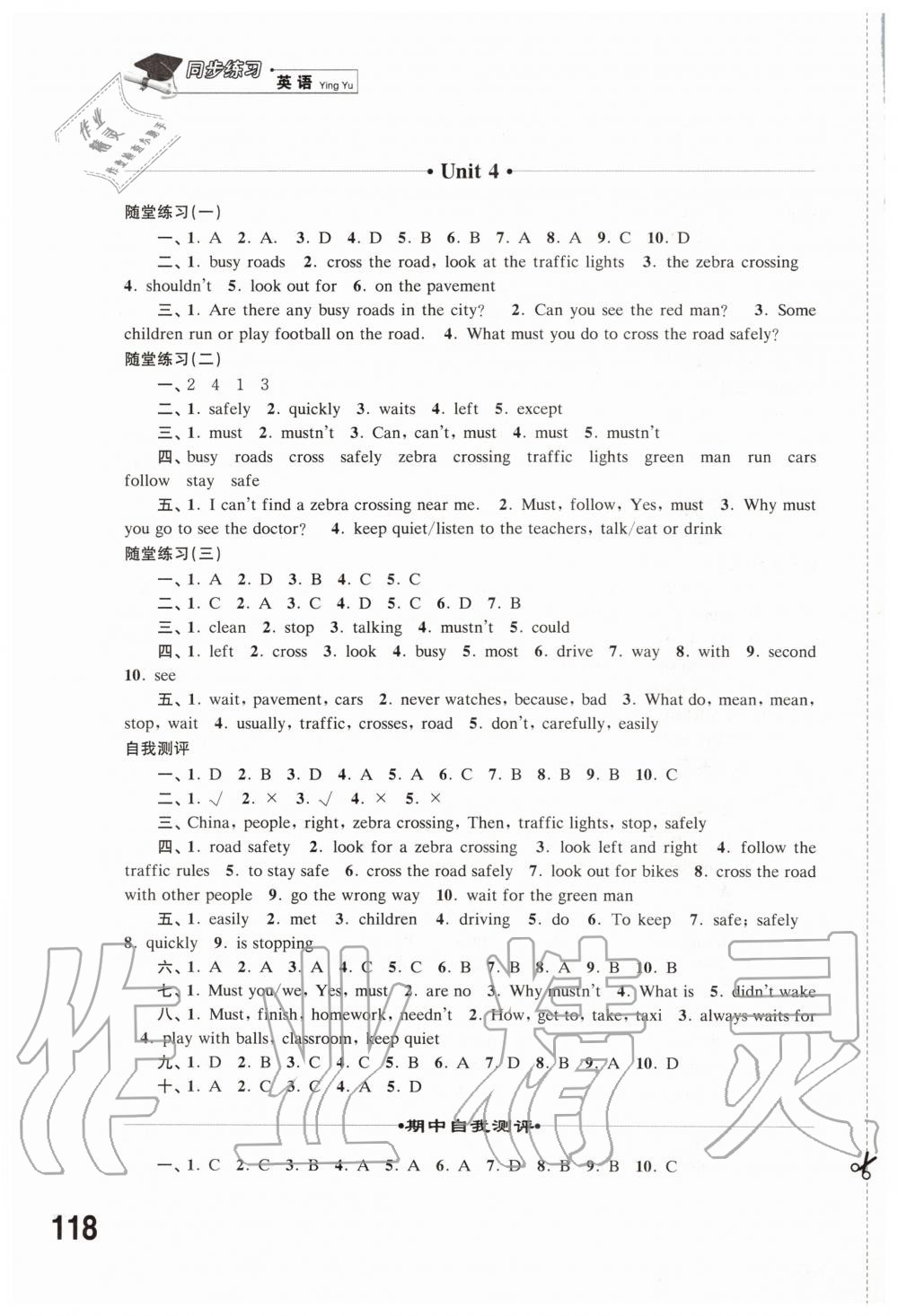 2020年同步练习六年级英语下册译林版江苏凤凰科学技术出版社 第4页