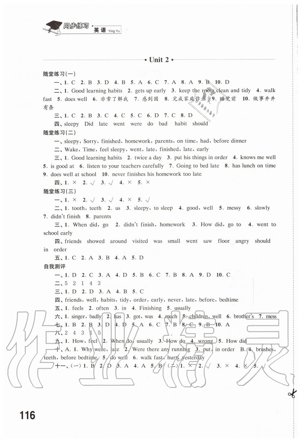 2020年同步练习六年级英语下册译林版江苏凤凰科学技术出版社 第2页