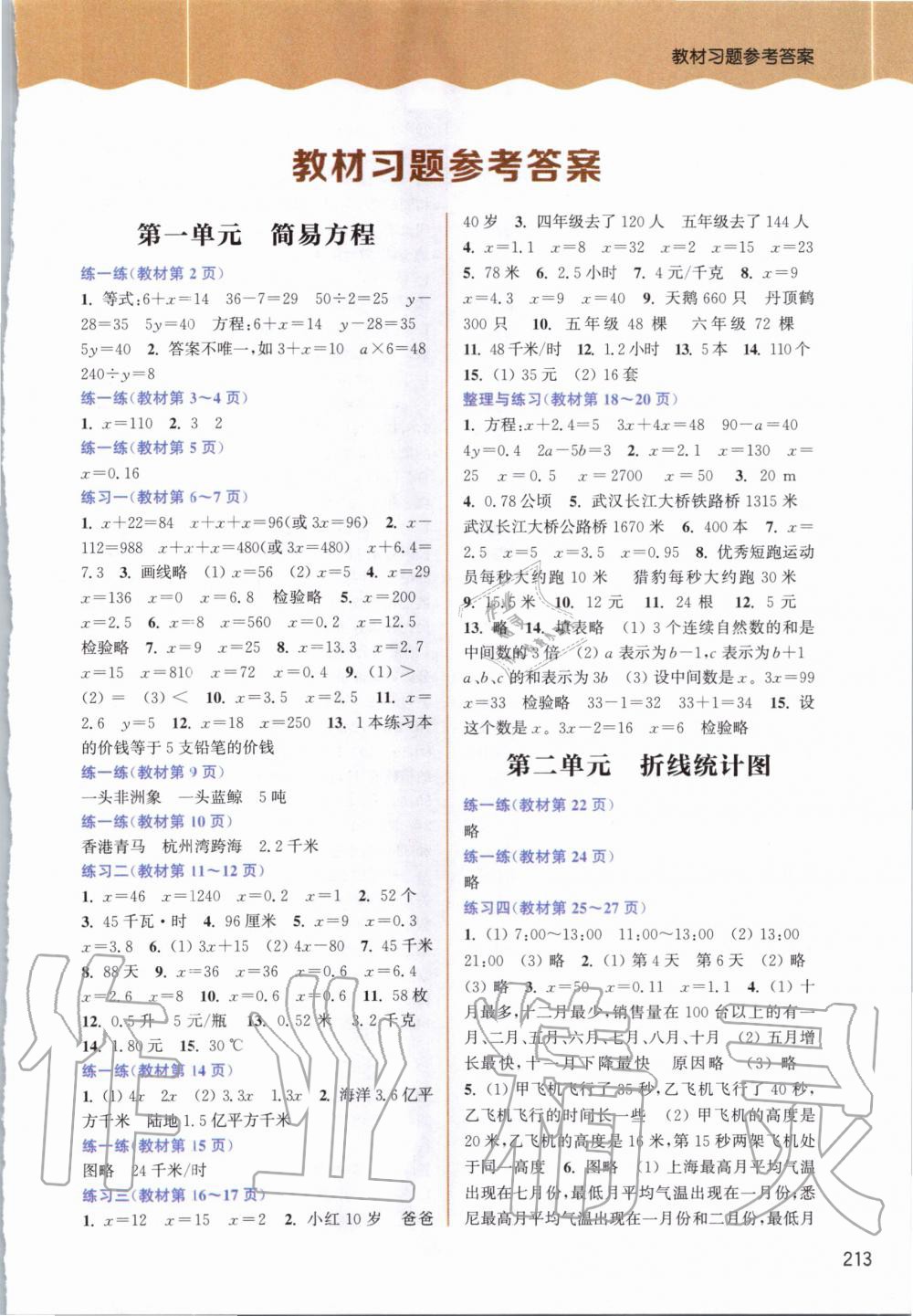 2020年課本五年級數(shù)學(xué)下冊蘇教版 第1頁