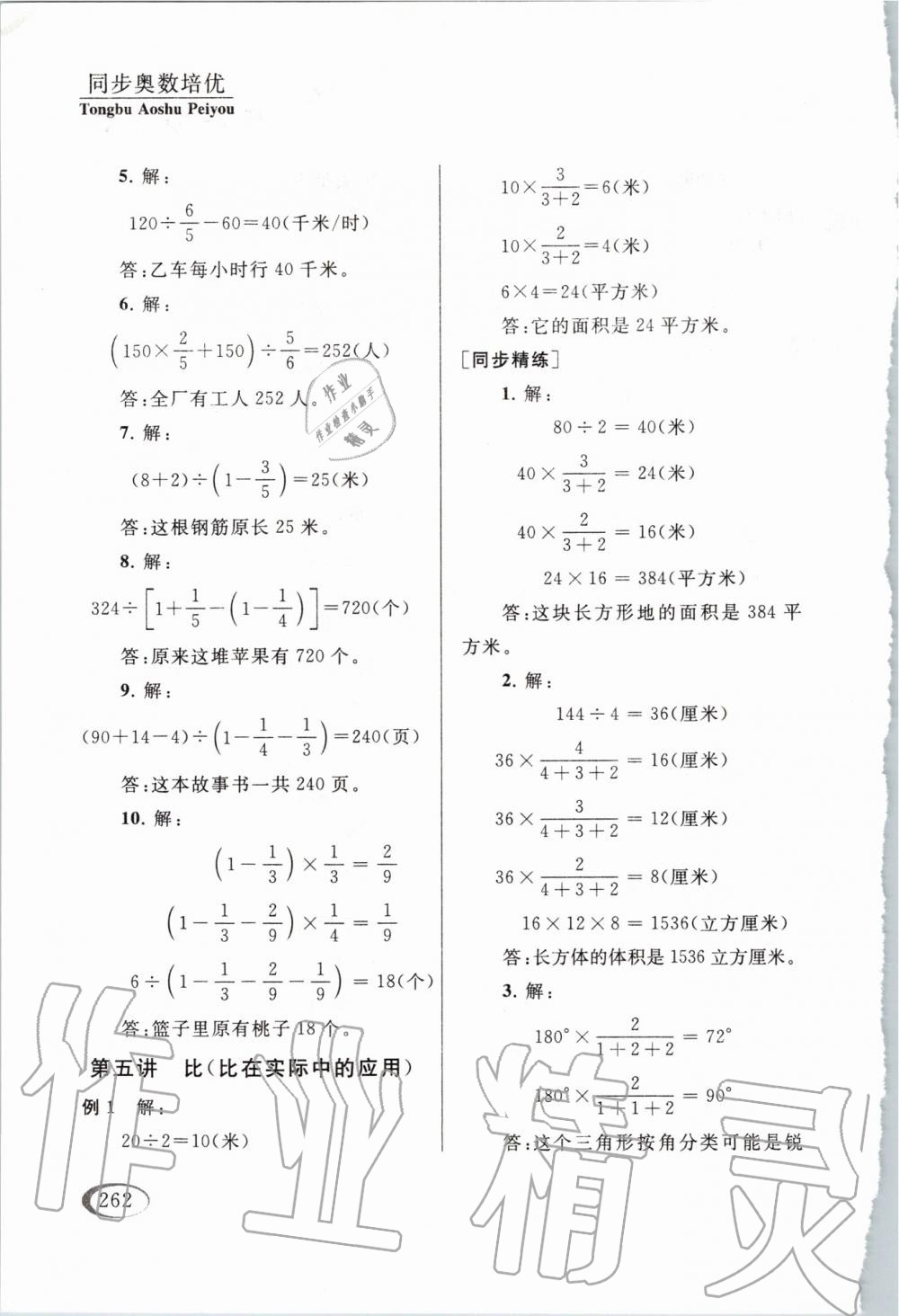 2019年同步奥数培优六年级全一册江苏版 第10页