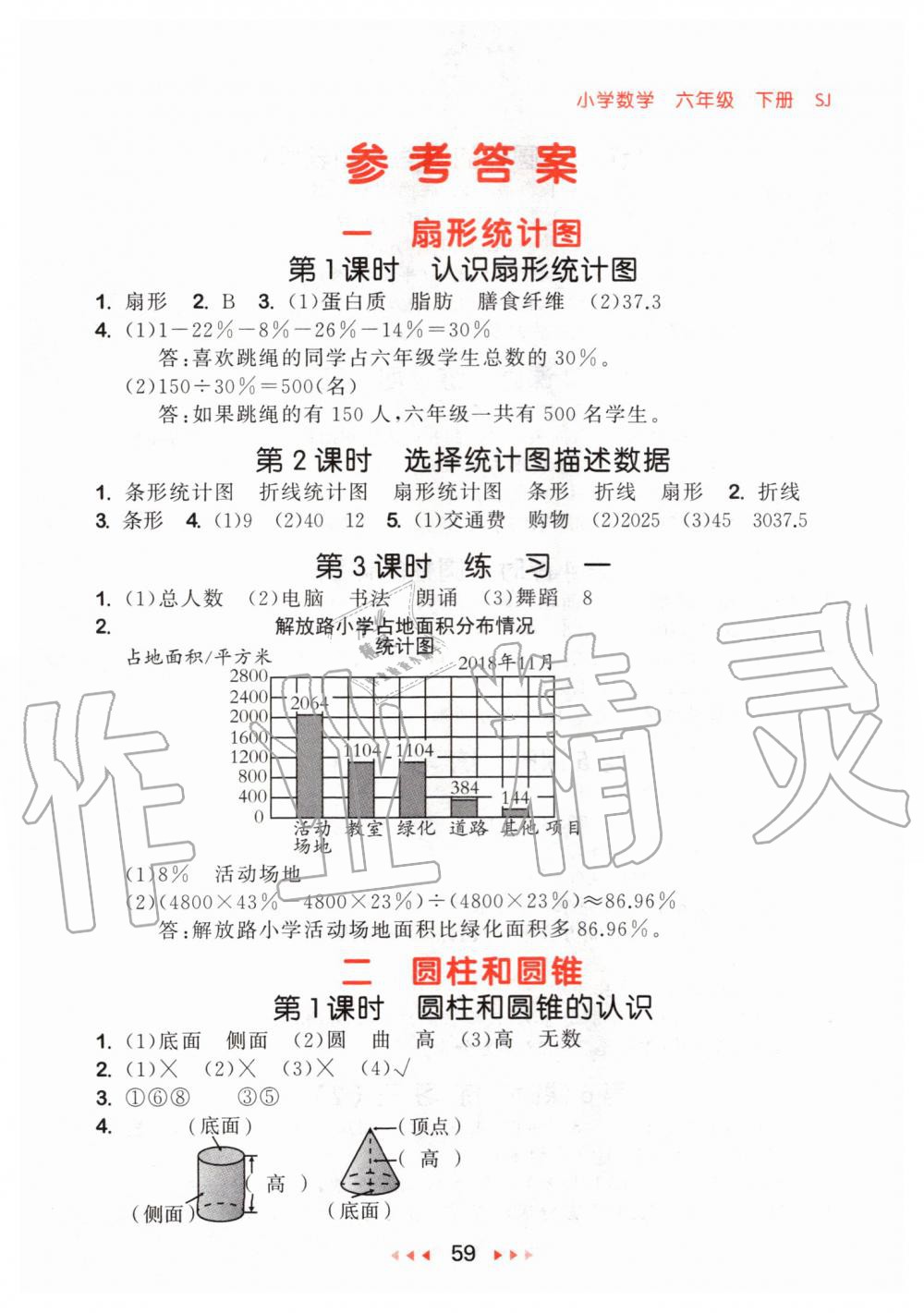 2020年53隨堂測(cè)小學(xué)數(shù)學(xué)六年級(jí)下冊(cè)蘇教版 第1頁(yè)