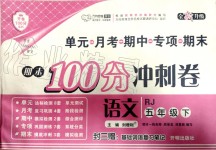 2020年期末100分冲刺卷五年级语文下册人教版