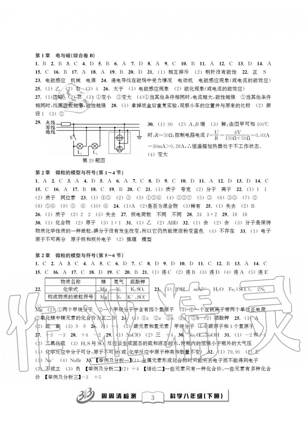 2020年周周清檢測(cè)八年級(jí)科學(xué)下冊(cè)浙教版精英版 第3頁